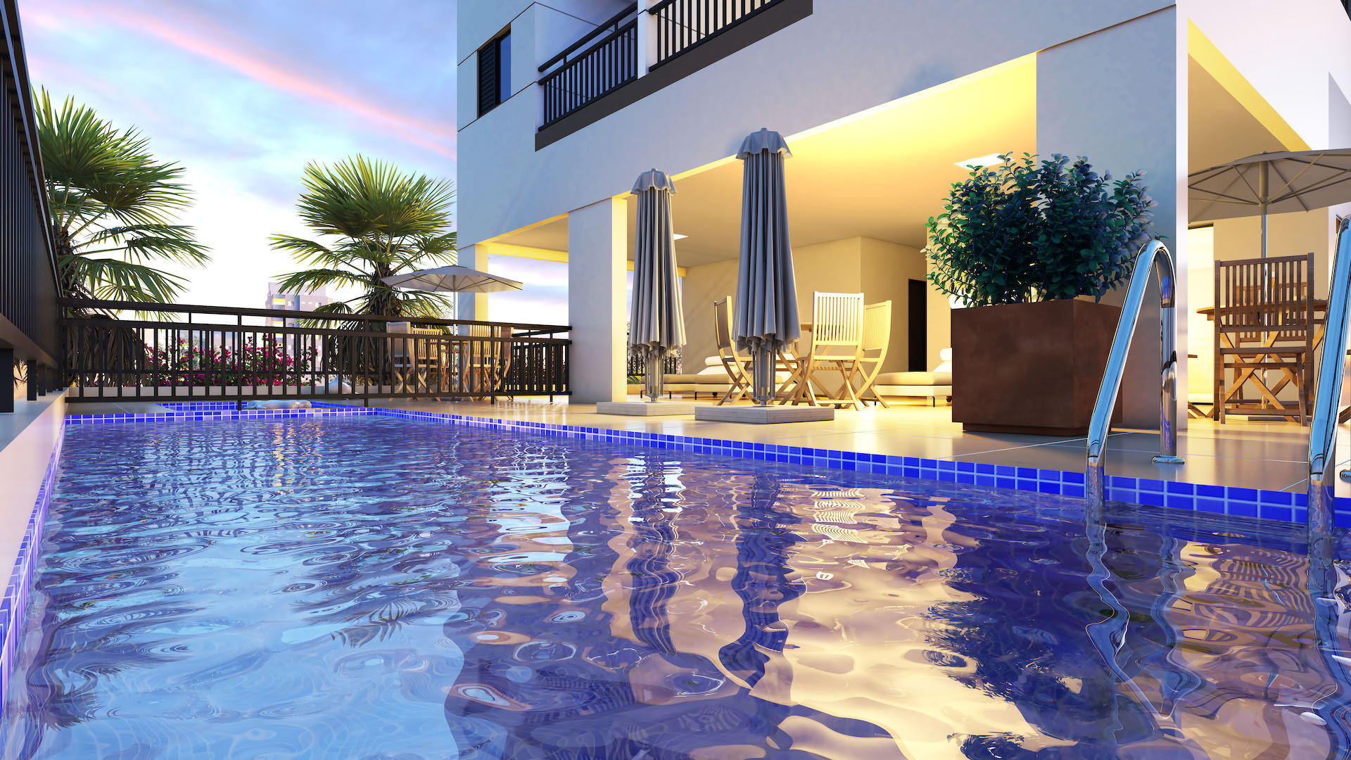 Piscina Adulto do Residencial Veneza Itaquera